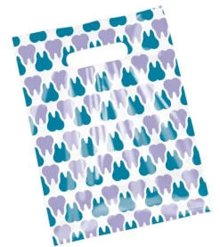 Take Home Bags | Take Home Bags<SmileMakers Purple & Teal Scatter Tooth Bags - Take Home Bags from