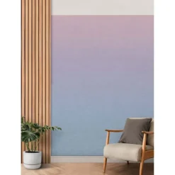 Wall Decals<SmileMakers Purple Aura Ombre Peel & Stick Wallpaper Mural - Office Décor from