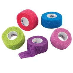 Bandages | Medical Practice Essentials<SmileMakers 1" Assorted Color Cohesive Bandage Wrap Rolls - Bandages from