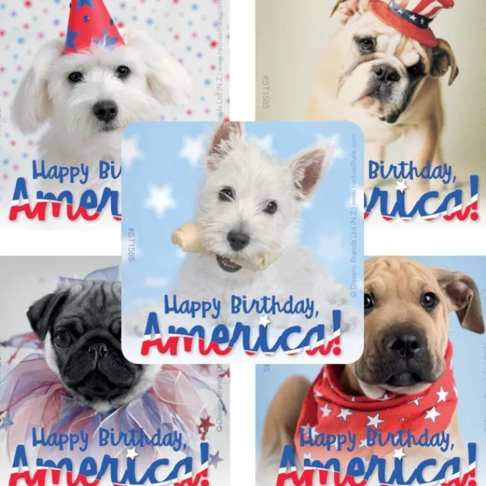 Fourth Of July | Character Stickers<SmileMakers Rachael Hale Patriotic Stickers -Stickers from