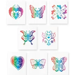 Latex Free Toys | Toys<SmileMakers Rainbow Glitter Tattoos - Temporary Tattoos from