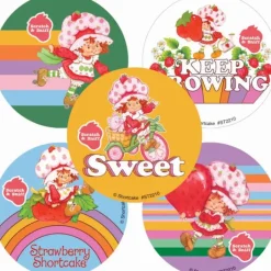 Stickers | Character Stickers<SmileMakers Retro Strawberry Shortcake Scented Stickers - Stickers from