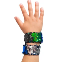 Jewelry | Latex Free Toys<SmileMakers Reversible Sequins Slap Bracelets - Toy Bracelets from