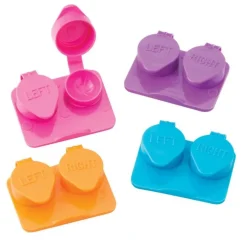 Vision Practice Essentials | Contact Lens Cases<SmileMakers Ribbed Extra-Deep Well Flat Packs - Contact Lens Cases from