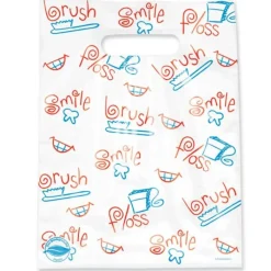 Take Home Bags | Take Home Bags<SmileMakers Scatter Oxobiodegradable Brush, Floss, Smile Bags - Take Home Bags from