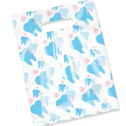 Take Home Bags | Take Home Bags<SmileMakers Scatter Pastel Teeth Bags - Scatter Dental Bags from