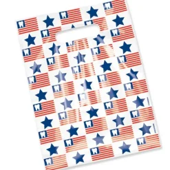 Take Home Bags | Take Home Bags<SmileMakers Scatter Print Tooth Flag Bags - Scatter Dental Bags from
