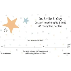 Appointment Cards<SmileMakers Scatter Stars Appointment Cards - Appointment Cards from