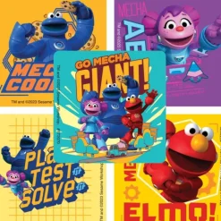 Character Stickers<SmileMakers Sesame Street Mecha Builders Stickers - Stickers from