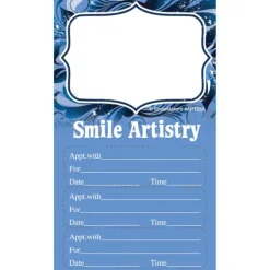 Appointment Cards<SmileMakers Smile Artistry Three Sticker Appt Cards - Dental Appointment Cards from