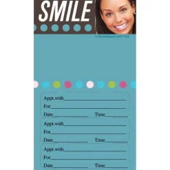 Appointment Cards<SmileMakers Smile Dots Three Sticker Appointment Cards - Dental Appointment Cards from