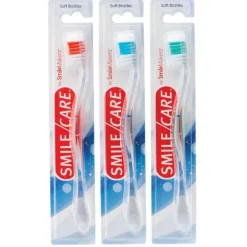 Toothbrushes | Dental Practice Essentials<SmileCare ™ Adult Clear Grip Toothbrushes - Toothbrushes from SmileMakers