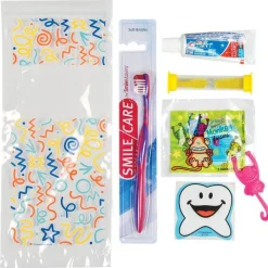 Dental Kits | Dental Practice Essentials<SmileMakers SmileCare™ Youth Celebration Premium Zippered Bag Dental Kits - Dental Kits From