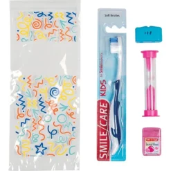 Dental Kits | Dental Practice Essentials<SmileCare Youth Celebration Dental Basic Zippered Bag Dental Kits - Dental Kits from SmileMakers
