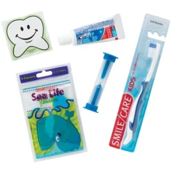 Ready-to-go Dental Kits | Dental Kits<SmileCare ™ Youth Premium Dental Kits with Flossers - Dental Kits from SmileMakers