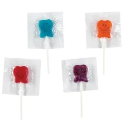 Exclusive Lollipops | Dental Themed Prizes<SmileMakers Sugar Free Happy Tooth Lollipops - Candy & Gum from