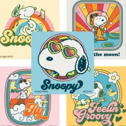 Stickers | Character Stickers<SmileMakers Snoopy Retro Stickers - Stickers from