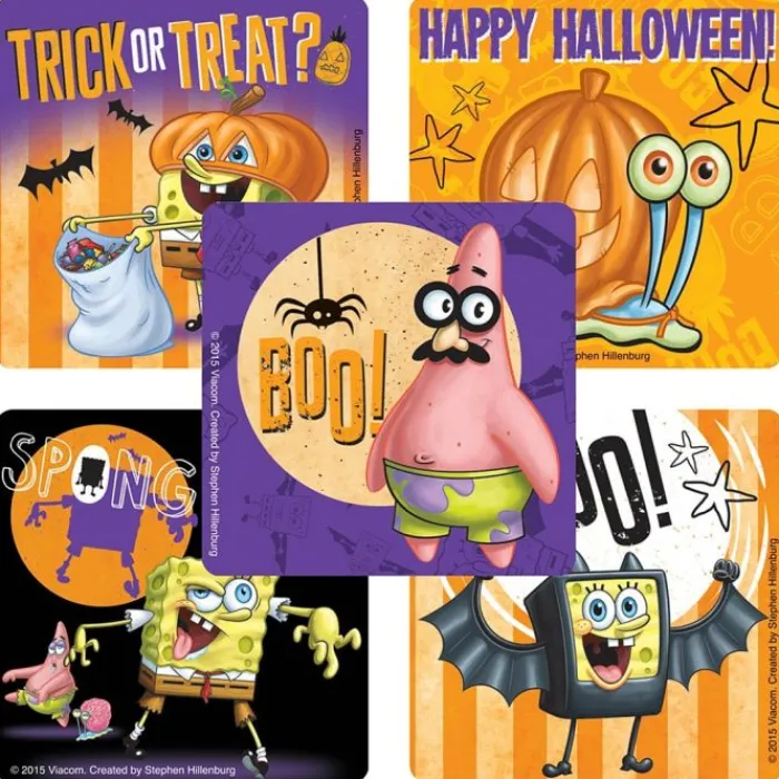 Halloween | Nickelodeon Stickers<SmileMakers SpongeBob Halloween Stickers