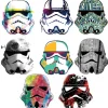 Wall Decals<SmileMakers Star Wars Artistic Storm Trooper Heads Wall Decals - Office Décor from