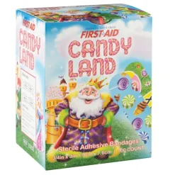 Bandages | Medical Practice Essentials<First Aid Stat Strip® Candy Land Bandages - Case - Bandages from SmileMakers