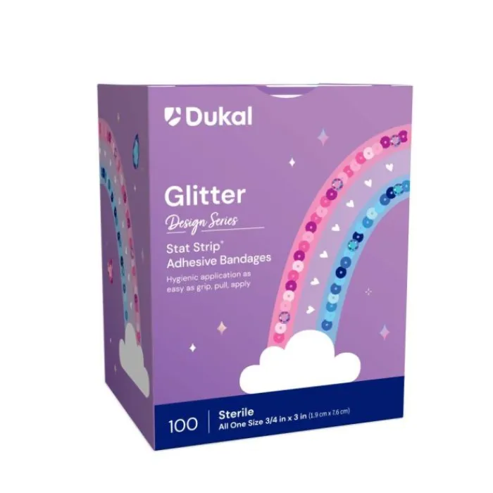 Bandages | Medical Practice Essentials<SmileMakers Stat Strip® Glitter Strips Bandages - Bandages from