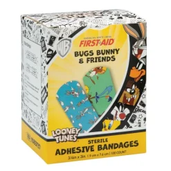 Bandages | Medical Practice Essentials<First Aid Stat Strip® Looney Tunes Bandages - Case - Bandages from SmileMakers