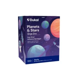 Bandages | Medical Practice Essentials<First Aid Stat Strip® Planet and Stars Bandages - Case - Bandages from SmileMakers