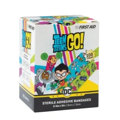Bandages | Medical Practice Essentials<First Aid Stat Strip® Teen Titans Go! Bandages - Case - Bandages from SmileMakers