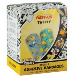 Bandages | Medical Practice Essentials<First Aid Stat Strip® Tweety Bandages - Bandages from SmileMakers