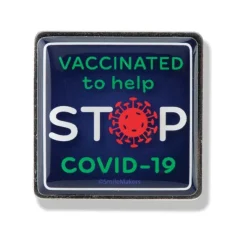 Staff Gifts<SmileMakers Stop COVID Vaccination Lapel Pins - Office Gifts & Accessories from