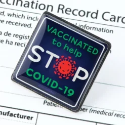 Staff Gifts<SmileMakers Stop COVID Vaccination Lapel Pins - Office Gifts & Accessories from