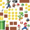 Wall Decals<SmileMakers Super Mario Build A Scene Wall Decals - Office Décor from