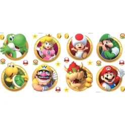 Wall Decals<SmileMakers Super Mario Character Wall Decals - Office Décor from