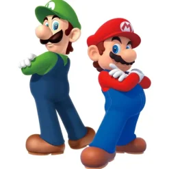 Wall Decals<SmileMakers Super Mario Luigi & Mario Giant Wall Decals - Office Décor from