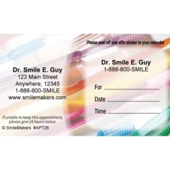 Appointment Cards<SmileMakers Toothbrushes Appt Cards - Standard Appointment Cards from