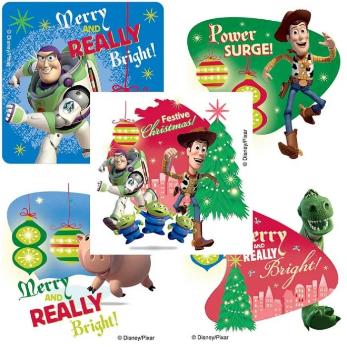 Christmas | Disney Stickers<SmileMakers Toy Story 3 Christmas Stickers – Cartoon Character Stickers –