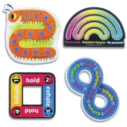 Fidget & Distraction Toys | Fidget & Distraction<SmileMakers Tracing Textured Sensory Shapes - Stickers for