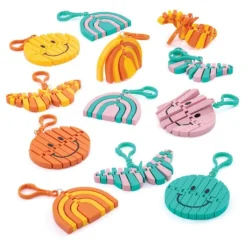 Fidget & Distraction Toys | Fidget & Distraction<SmileMakers Trendy Articulating Backpack Pulls - Backpack Pulls from