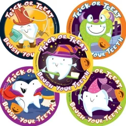 Halloween | Patient Stickers<SmileMakers Trick or Treat Brush Your Teeth Stickers