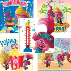 Stickers | Character Stickers<SmileMakers Trolls Fun Fair Surprise Stickers - Stickers from
