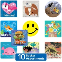 Samplers & Assortments | Sticker Samplers<SmileMakers 10 Unit Sticker Sampler - Sticker Samplers from