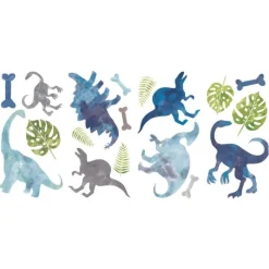 Wall Decals<SmileMakers Watercolor Dinosaur Wall Decals - Office Décor from