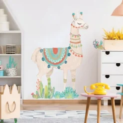 Wall Decals<SmileMakers Watercolor Llama Giant Wall Decals - Office Décor from